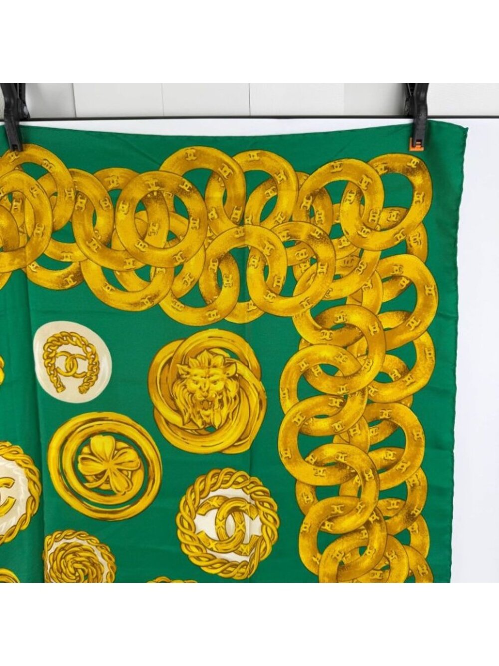 Chanel CC Logo Scarf Silk Multicolor Vintage - Picture 4 of 8